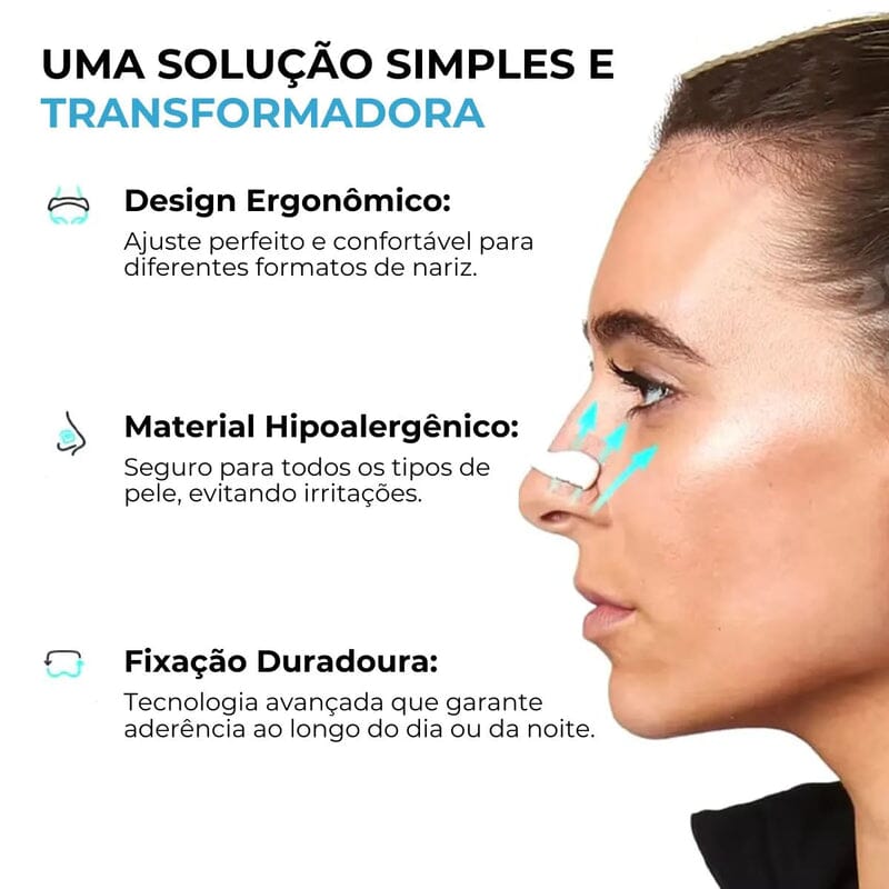 Air Mag - Dilatador Nasal Magnético + BRINDE (50 Adesivos)