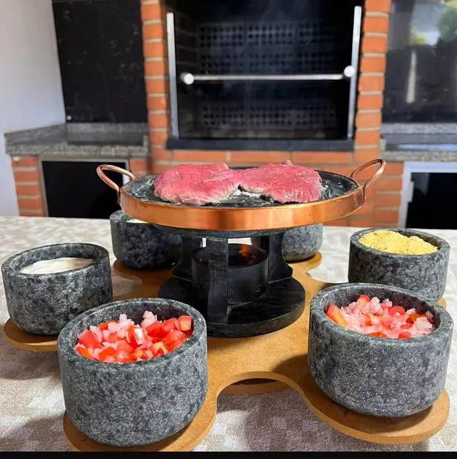 MaxGrill: Kit Churrasco Giratório Completo com Jogo 9 Peças + BRINDE ESPECIAL